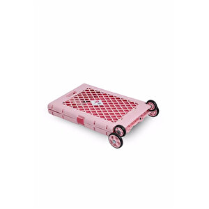 Ecrou Katlanır Alışveriş Arabası Pembe