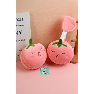 Yoyoso Eyelet Memory Foam U Tipi Yastık Pembe