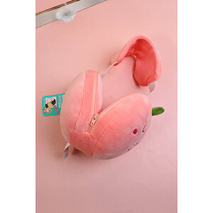 Yoyoso Eyelet Memory Foam U Tipi Yastık Pembe