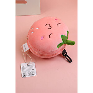 Yoyoso Eyelet Memory Foam U Tipi Yastık Pembe