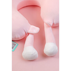 Yoyoso Cheese Memory Foam U Tipi Yastık Pembe