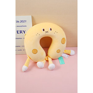 Yoyoso Cheese Memory Foam U Tipi Yastık Sarı