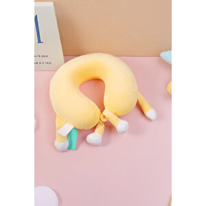 Yoyoso Cheese Memory Foam U Tipi Yastık Sarı