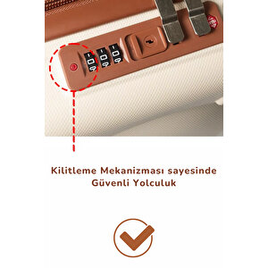 Yoyoso Kozmetik Valizi Ekru