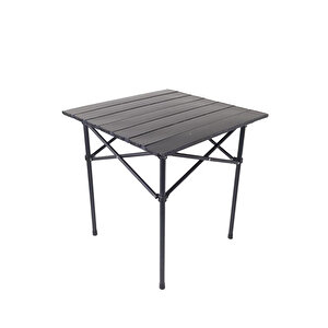 Ecrou Hafif Taşıma Çantalı Katlanır Kamp Piknik Bahçe Masası Siyah 50 X 50 X 50 Cm