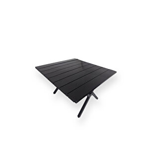 Ecrou Hafif Taşıma Çantalı Katlanır Kamp Piknik Bahçe Masası Siyah 60 X 60 X 45 Cm