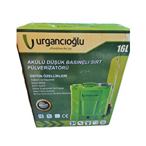 Akülü Şarjlı Sırt Tipi İlaçlama Makinesi 16 Lt
