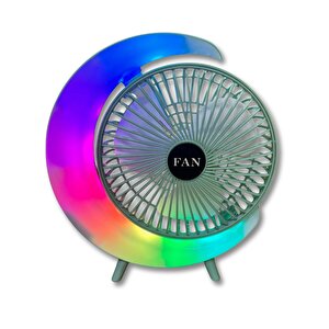 S24 Taşınabilir Masaüstü Yeşil Usb Fan