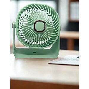 Zb112 Taşınabilir Masaüstü Yeşil Usb Fan