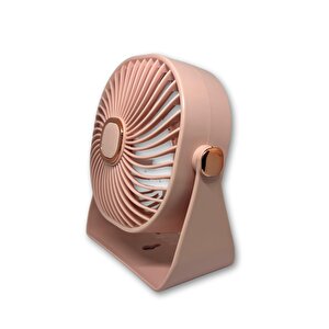 Zb112 Taşınabilir Masaüstü Pembe Usb Fan
