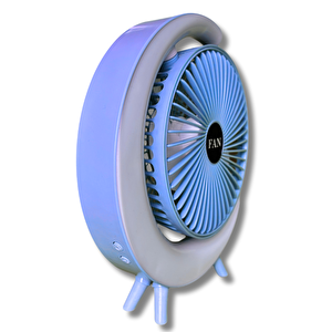 S24 Taşınabilir Masaüstü Mavi Usb Fan