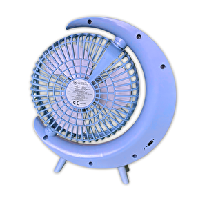 S24 Taşınabilir Masaüstü Mavi Usb Fan