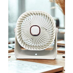 Zb112 Taşınabilir Masaüstü Beyaz Usb Fan