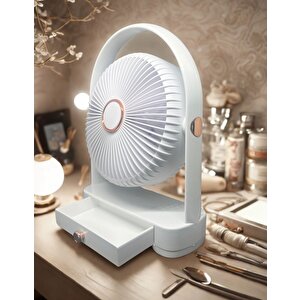 Ys2235 Taşınabilir Masaüstü Beyaz Usb Fan