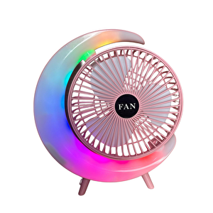 S24 Taşınabilir Masaüstü Pembe Usb Fan