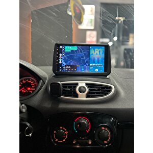 Renault Cli̇o 3 Uyumlu Androi̇d 4 Gb Ram 64 Gb Dahi̇li̇ Hafiza 9i̇nç Multi̇medya Kablosuz Carplay Geri̇ Görüş Kamerali