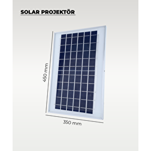 160w  Solar Projektör Ip67 Beyaz Işık (su Geçirmez - Dış Mekan)