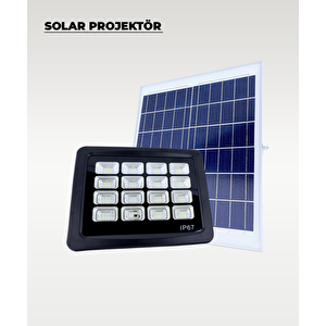 160w  Solar Projektör Ip67 Beyaz Işık (su Geçirmez - Dış Mekan)