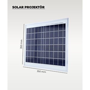 120w  Solar Projektör Ip67 Beyaz Işık (su Geçirmez - Dış Mekan)