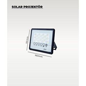 60w  Solar Projektör Ip67 Beyaz Işık (su Geçirmez - Dış Mekan)