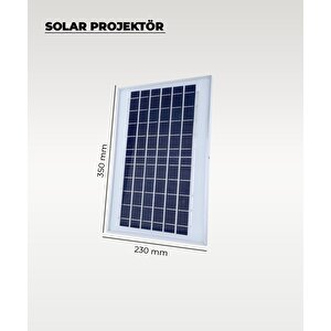 60w  Solar Projektör Ip67 Beyaz Işık (su Geçirmez - Dış Mekan)