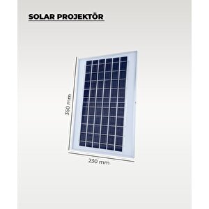 60w  Solar Projektör Ip67 Beyaz Işık (su Geçirmez - Dış Mekan)
