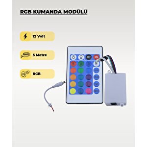 Şerit Led Rgb Kumanda Modülü - Renk Ve Mod Kontrolcüsü