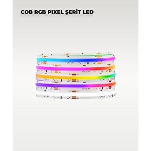 Cob Rgb Pixel Şerit Led - Animasyonlu - Sese Duyarlı - 5 Metre (kumandalı)