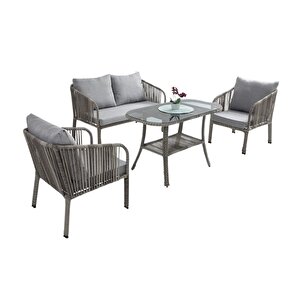 Artemis Rattan Bahçe Balkon Oturma Grubu (2+1+1+m)