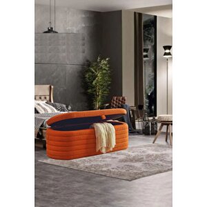 Most Hallow Kapitoneli Sandıklı Bench 08 Tarçın Bukle Kumaş (Evinize Teslim) Tarçın