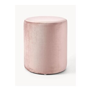 Most Ekol Puf 11 Pembe Kadife Kumaş (Evinize Teslim) Siyah