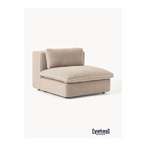 Most Mollirest Orta Modül Berjer 05 Bej Keten Kumaş Silikon Dolgu Fermuarlı Minder (Evinize Teslim) Bej