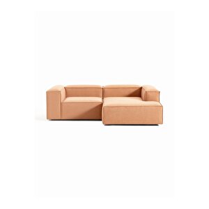 Most Mollis Plus Sağ Köşe 2 Modül Köşe Koltuk Kiremit Keten Kumaş Yumuşak Sünger