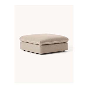 Most Mollirest Puf 05 Bej Keten Kumaş Silikon Dolgu Fermuarlı Minder (Evinize Teslim) Bej