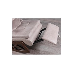 Most Woodarm %100 Ağaç Dinlenme Koltuğu İthal Nubuk Kumaş(Evinize Teslim) 64081
