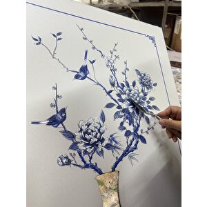 The Mia Floral Tablo 50x70x4 Cm Tbl0094