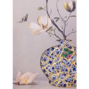 The Mia Floral Tablo 50x70x4 Cm Tbl0094