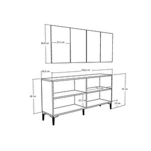 Ori̇ondh (kb150) Konsol Beyaz-Altın
