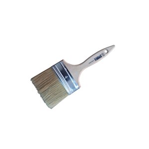 Lüks Kestirme Fırça Duvar Boya Fırçası Su Bazlı Ahşap Saplı Nu:4 (90 Mm)