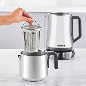 Homend Royaltea Elegant 1776h 1800 W Inox Çay Makinesi