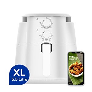 Beyaz Xl Fastfryer (yağsız Fritöz Airfryer) Haf-01