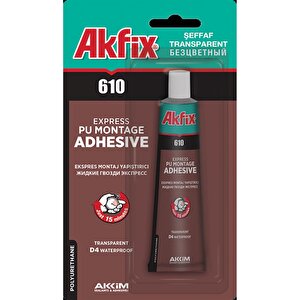 Akfi̇x 610 Poli̇üretan Montaj Yapiştirici (sivi Çi̇vi̇) 50 Ml