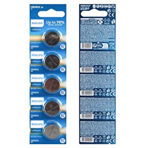 Cr2032 3v Lityum Mini Düğme Para Pil (blister 5'li Paket)