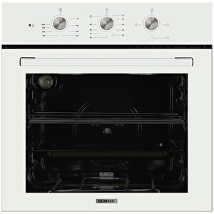 Beyaz Cam Ankastre Fırın B66-s2  Mt