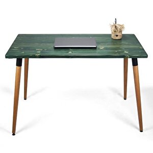 Doğal Ağaç Masif Kütük Masa Ahşap Çalışma Masası Ofis Masası 60cm X 120cm ( Ağaç Ayak )
