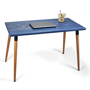 Doğal Ağaç Masif Kütük Masa Ahşap Çalışma Masası Ofis Masası 60cm X 120cm ( Ağaç Ayak )