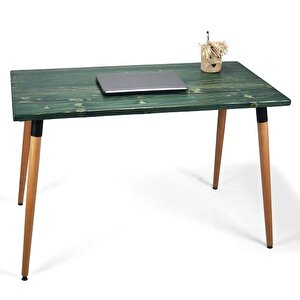 Doğal Ağaç Masif Kütük Masa Ahşap Çalışma Masası Ofis Masası 60cm X 90cm ( Ağaç Ayak )