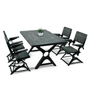 Doğal Ağaç Masif Ahşap Yemek Masası 90 Cm X 180 Cm 4 Sandalye