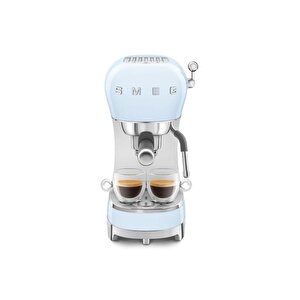 50's Style Ecf02 Manuel Espresso Kahve Makinesi Mavi