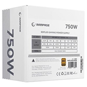 Rampage 750w 80+ Bronze Mate M750-80pb Tam Modüler Power Supply Beyaz